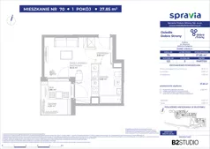 1 pokój, mieszkanie 27,85 m², parter, oferta nr 122/70, Dobre Strony, Kraków, Dębniki, Borek Fałęcki, ul. Obozowa