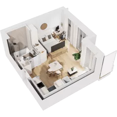 1 pokój, mieszkanie 30,65 m², piętro 3, oferta nr 0/32, Norren, Gdynia, Śródmieście, Śródmieście, ul. Żeromskiego 14