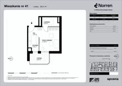 1 pokój, mieszkanie 26,47 m², piętro 4, oferta nr 0/41, Norren, Gdynia, Śródmieście, Śródmieście, ul. Żeromskiego 14