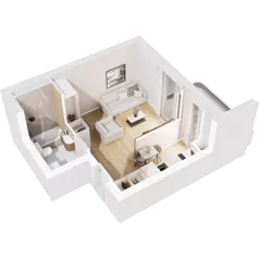 1 pokój, mieszkanie 26,47 m², piętro 4, oferta nr 0/41, Norren, Gdynia, Śródmieście, Śródmieście, ul. Żeromskiego 14