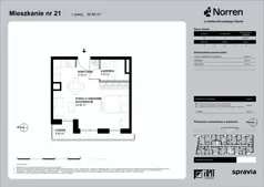 1 pokój, mieszkanie 30,65 m², piętro 2, oferta nr 0/21, Norren, Gdynia, Śródmieście, Śródmieście, ul. Żeromskiego 14