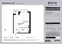 1 pokój, mieszkanie 33,78 m², piętro 3, oferta nr 0/29, Norren, Gdynia, Śródmieście, Śródmieście, ul. Żeromskiego 14