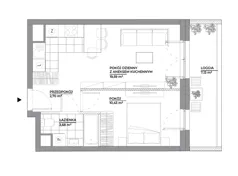 2 pokoje, mieszkanie 36,40 m², piętro 2, oferta nr B1/39, Architektów, Wrocław, Al. Architektów 22-30