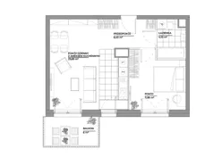 2 pokoje, mieszkanie 46,22 m², piętro 2, oferta nr B1/103, Architektów, Wrocław, Al. Architektów 22-30