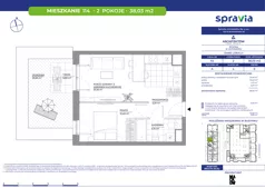 2 pokoje, mieszkanie 38,03 m², parter, oferta nr A/114, Architektów, Wrocław, Al. Architektów 22-30