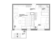 2 pokoje, mieszkanie 47,05 m², piętro 3, oferta nr B1/106, Architektów, Wrocław, Al. Architektów 22-30