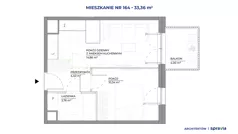 2 pokoje, mieszkanie 33,36 m², piętro 4, oferta nr A/164, Architektów, Wrocław, Żerniki, Al. Architektów 22-30