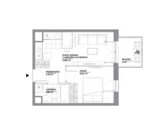 2 pokoje, mieszkanie 33,36 m², piętro 2, oferta nr A/140, Architektów, Wrocław, Al. Architektów 22-30