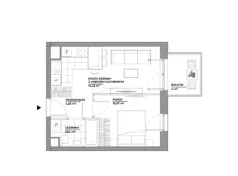 2 pokoje, mieszkanie 32,36 m², piętro 1, oferta nr A/128, Architektów, Wrocław, Al. Architektów 22-30