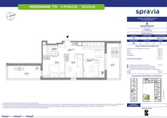 2 pokoje, mieszkanie 52,23 m², piętro 2, oferta nr B2/176, Architektów, Wrocław, Al. Architektów 22-30