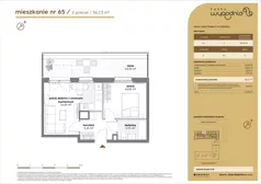 2 pokoje, mieszkanie 35,11 m², piętro 6, oferta nr A/65, Zaspa Wygodnie, Gdańsk, Zaspa, Zaspa-Młyniec, Al. Jana Pawła II