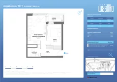 2 pokoje, mieszkanie 38,45 m², piętro 2, oferta nr A2/157, Zaspa Wysoko, Gdańsk, Zaspa, Zaspa-Młyniec, aleja Jana Pawła II