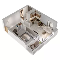 2 pokoje, mieszkanie 38,45 m², piętro 2, oferta nr A2/157, Zaspa Wysoko, Gdańsk, Zaspa, Zaspa-Młyniec, aleja Jana Pawła II