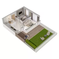 2 pokoje, apartament 39,30 m², piętro 1, oferta nr A2/152, Zaspa Wysoko, Gdańsk, Zaspa, Zaspa-Młyniec, aleja Jana Pawła II