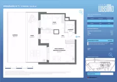 2 pokoje, mieszkanie 44,33 m², piętro 1, oferta nr A1/1, Zaspa Wysoko, Gdańsk, Zaspa, Zaspa-Młyniec, aleja Jana Pawła II