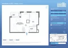2 pokoje, mieszkanie 44,19 m², piętro 15, oferta nr A2/272, Zaspa Wysoko, Gdańsk, Zaspa, Zaspa-Młyniec, aleja Jana Pawła II