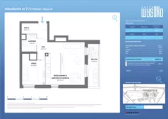 2 pokoje, mieszkanie 46,22 m², piętro 1, oferta nr A1/7, Zaspa Wysoko, Gdańsk, Zaspa, Zaspa-Młyniec, aleja Jana Pawła II