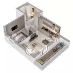 2 pokoje, apartament 35,95 m², piętro 11, oferta nr A1/96, Zaspa Wysoko, Gdańsk, Zaspa, Zaspa-Młyniec, aleja Jana Pawła II