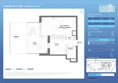 2 pokoje, mieszkanie 35,40 m², piętro 1, oferta nr A2/146, Zaspa Wysoko, Gdańsk, Zaspa, Zaspa-Młyniec, aleja Jana Pawła II