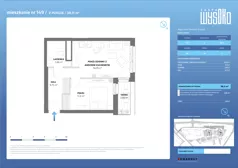 2 pokoje, mieszkanie 38,11 m², piętro 1, oferta nr A2/149, Zaspa Wysoko, Gdańsk, Zaspa, Zaspa-Młyniec, aleja Jana Pawła II