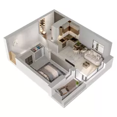 2 pokoje, mieszkanie 38,11 m², piętro 1, oferta nr A2/149, Zaspa Wysoko, Gdańsk, Zaspa, Zaspa-Młyniec, aleja Jana Pawła II