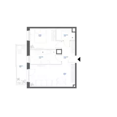 2 pokoje, mieszkanie 47,19 m², piętro 1, oferta nr 28A/117, Leśny Marcelin, Poznań, Grunwald, Junikowo, ul. Jeleniogórska