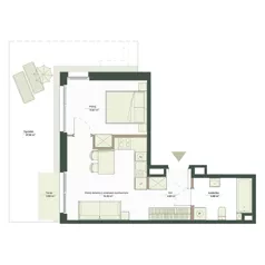 2 pokoje, mieszkanie 36,81 m², parter, oferta nr B7/11, Apartamenty Onlylife, Warszawa, Wilanów, Powsin, ul. Łukasza Drewny/Potułkały