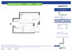2 pokoje, mieszkanie 33,18 m², piętro 6, oferta nr 8/1264, Nowy Grabiszyn 8, Wrocław, Grabiszyn-Grabiszynek, Fabryczna, ul. Miedziana