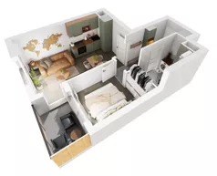 2 pokoje, mieszkanie 34,36 m², piętro 6, oferta nr 8/1298, Nowy Grabiszyn 8, Wrocław, Grabiszyn-Grabiszynek, Fabryczna, ul. Miedziana