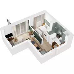 2 pokoje, mieszkanie 31,00 m², piętro 2, oferta nr 126/165, Dobre Strony, Kraków, Dębniki, Borek Fałęcki, ul. Obozowa