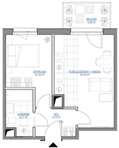 2 pokoje, mieszkanie 36,95 m², piętro 7, oferta nr 1/264, Przy Unii IV, Poznań, Żegrze, ul. Wagrowska
