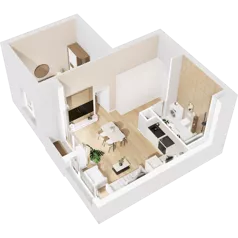 2 pokoje, mieszkanie 45,52 m², parter, oferta nr 0/3, Norren, Gdynia, Śródmieście, Śródmieście, ul. Żeromskiego 14