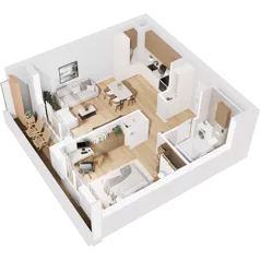 2 pokoje, mieszkanie 45,22 m², piętro 1, oferta nr 0/5, Norren, Gdynia, Śródmieście, Śródmieście, ul. Żeromskiego 14