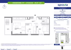 3 pokoje, mieszkanie 57,27 m², piętro 2, oferta nr B2/177, Architektów, Wrocław, Al. Architektów 22-30