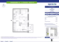 3 pokoje, mieszkanie 55,62 m², piętro 1, oferta nr A/131, Architektów, Wrocław, Al. Architektów 22-30