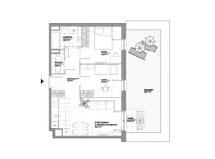 3 pokoje, mieszkanie 55,43 m², parter, oferta nr A/117, Architektów, Wrocław, Al. Architektów 22-30