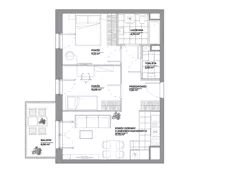 3 pokoje, mieszkanie 53,04 m², piętro 4, oferta nr B1/64, Architektów, Wrocław, Al. Architektów 22-30