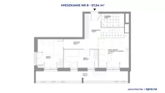 3 pokoje, mieszkanie 57,54 m², piętro 3, oferta nr B1/8, Architektów, Wrocław, Żerniki, Al. Architektów 22-30