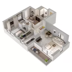 3 pokoje, mieszkanie 64,87 m², piętro 4, oferta nr A1/29, Zaspa Wysoko, Gdańsk, Zaspa, Zaspa-Młyniec, aleja Jana Pawła II