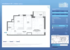 3 pokoje, mieszkanie 52,51 m², piętro 3, oferta nr A1/21, Zaspa Wysoko, Gdańsk, Zaspa, Zaspa-Młyniec, aleja Jana Pawła II