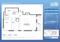 3 pokoje, mieszkanie 69,39 m², piętro 13, oferta nr A2/257, Zaspa Wysoko, Gdańsk, Zaspa, Zaspa-Młyniec, aleja Jana Pawła II