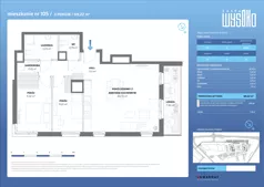 3 pokoje, mieszkanie 69,22 m², piętro 12, oferta nr A1/105, Zaspa Wysoko, Gdańsk, Zaspa, Zaspa-Młyniec, aleja Jana Pawła II