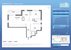 3 pokoje, mieszkanie 64,80 m², piętro 2, oferta nr A1/11, Zaspa Wysoko, Gdańsk, Zaspa, Zaspa-Młyniec, aleja Jana Pawła II