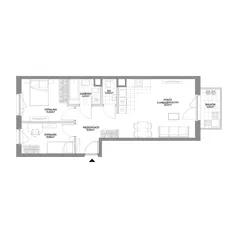 3 pokoje, mieszkanie 61,22 m², piętro 1, oferta nr 1/12, Osiedle Prystora II, Warszawa, Ursus, Skorosze, ul. Aleksandra Prystora 2