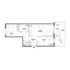 3 pokoje, mieszkanie 54,76 m², parter, oferta nr 2/66, Osiedle Prystora II, Warszawa, Ursus, Skorosze, ul. Aleksandra Prystora 2