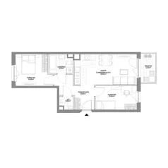 3 pokoje, mieszkanie 54,76 m², piętro 1, oferta nr 2/71, Osiedle Prystora II, Warszawa, Ursus, Skorosze, ul. Aleksandra Prystora 2