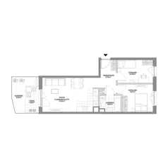 3 pokoje, mieszkanie 55,07 m², parter, oferta nr 2/91, Osiedle Prystora II, Warszawa, Ursus, Skorosze, ul. Aleksandra Prystora 2