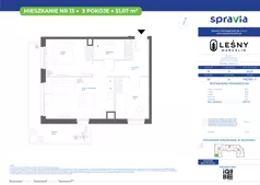 3 pokoje, mieszkanie 51,07 m², piętro 1, oferta nr 28/13, Leśny Marcelin, Poznań, Grunwald, Junikowo, ul. Jeleniogórska