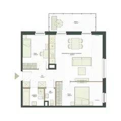 3 pokoje, mieszkanie 59,05 m², piętro 2, oferta nr B8/34, Apartamenty Onlylife, Warszawa, Wilanów, Powsin, ul. Łukasze Drewny / Potukały