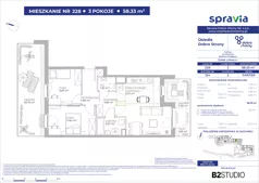 3 pokoje, mieszkanie 58,33 m², parter, oferta nr 124/228, Dobre Strony, Kraków, Dębniki, Borek Fałęcki, ul. Obozowa